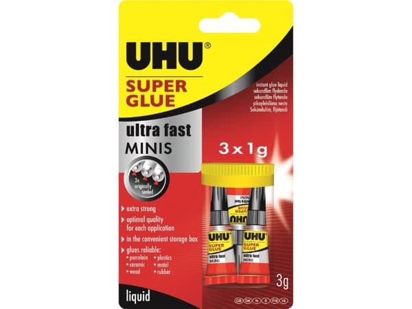 UHU Superlim Mini, 3x1 g - (10 stk.)