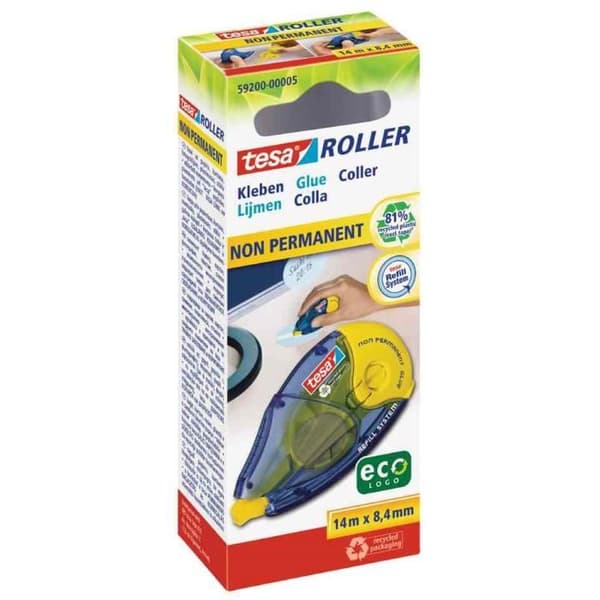 EcoLogo Refill Roller - Icke-permanent lim - 8