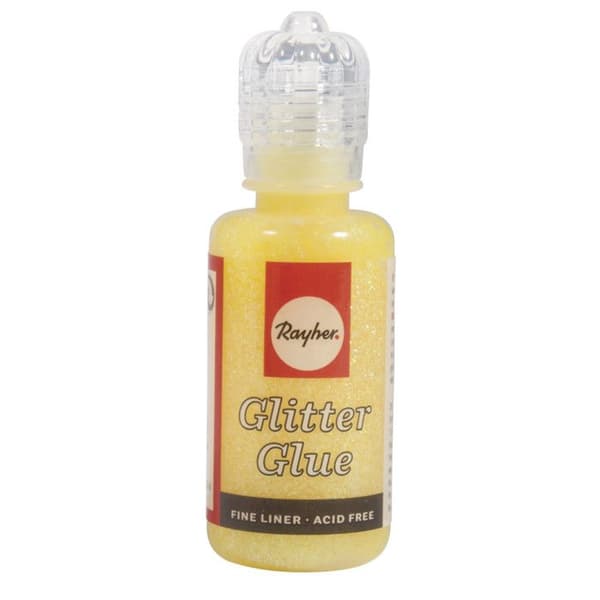 Skimrande glitterlim - Citron - 20 ml - Rayher