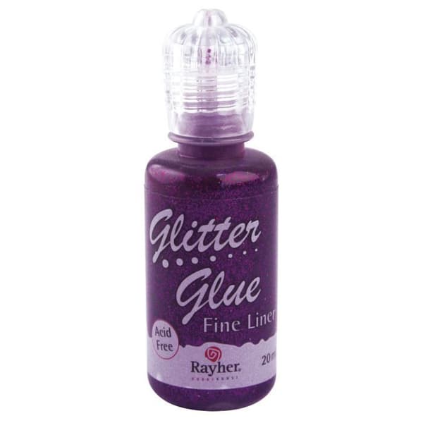 Metalliskt glitterlim - Lila sammet - 20...