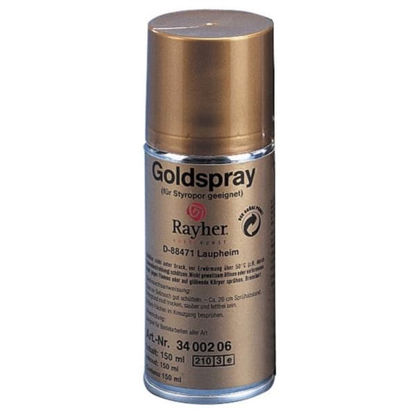 Guldospray som passar för polystyren 150 ml