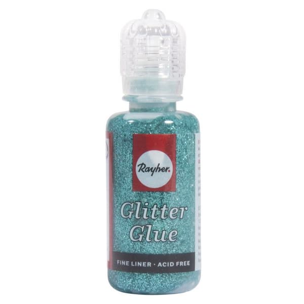 Metalliskt glitterlim - Turkos - 20 ml …