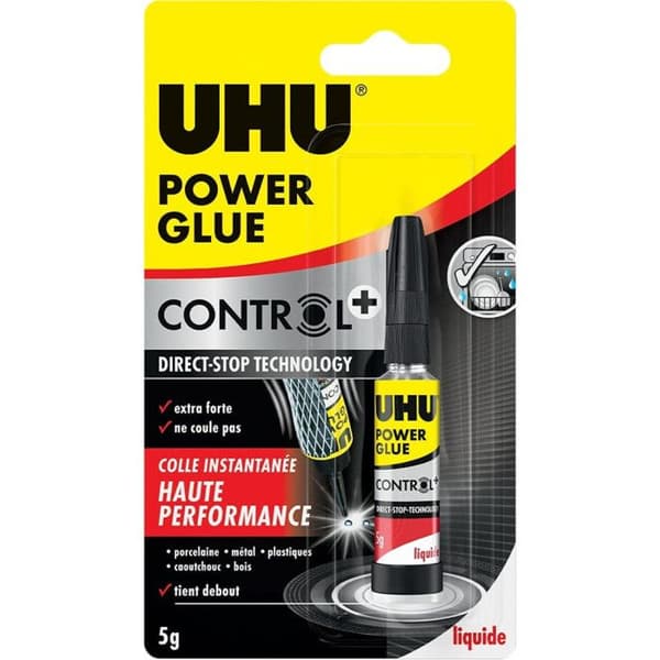 Extra starkt lim - UHU - Power Glue - Transparent - Alla stöd