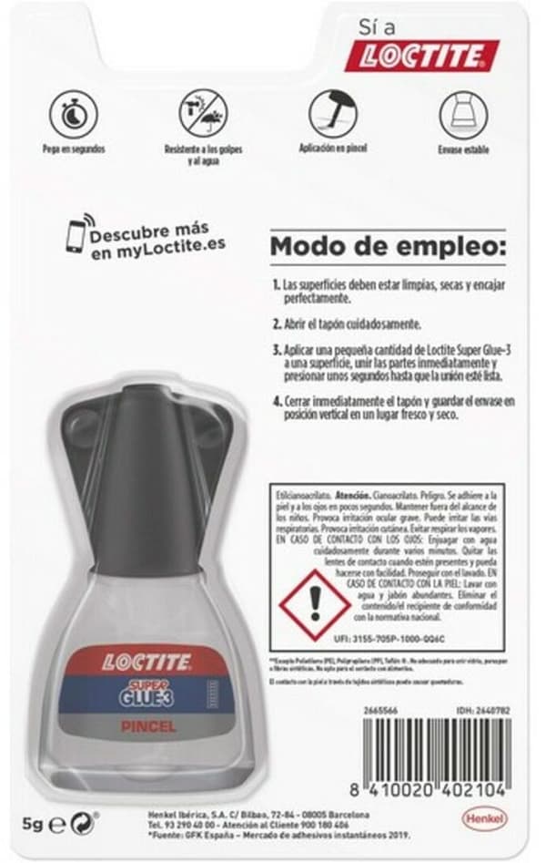 Colle Loctite Super Glue-3 Pinceau