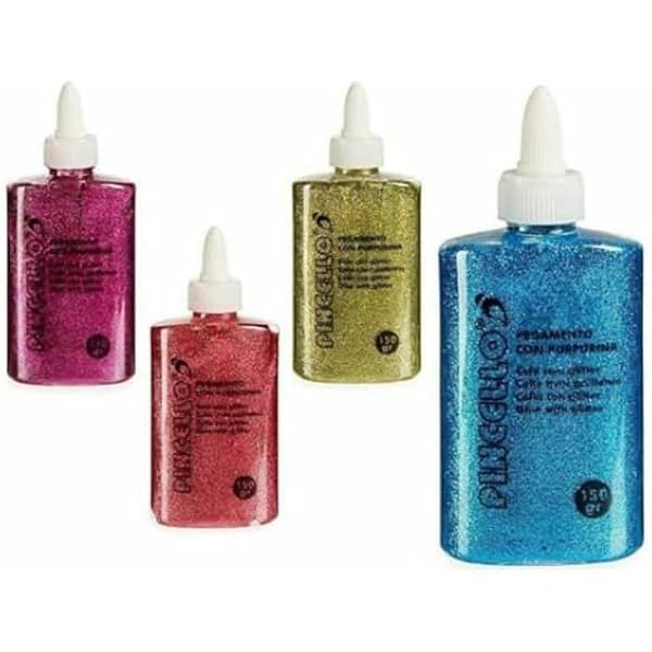 Glittergellim - PINCELLO - 24 enheter - Flerfärgad - Perfekt för kreativa hobbyer - Lätt att använda