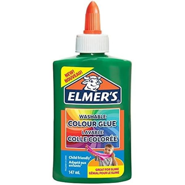 Colle PVA färgad genomskinlig - ELMER'S - Rosa - 147 ml - Tvättbar - Idealisk för slime