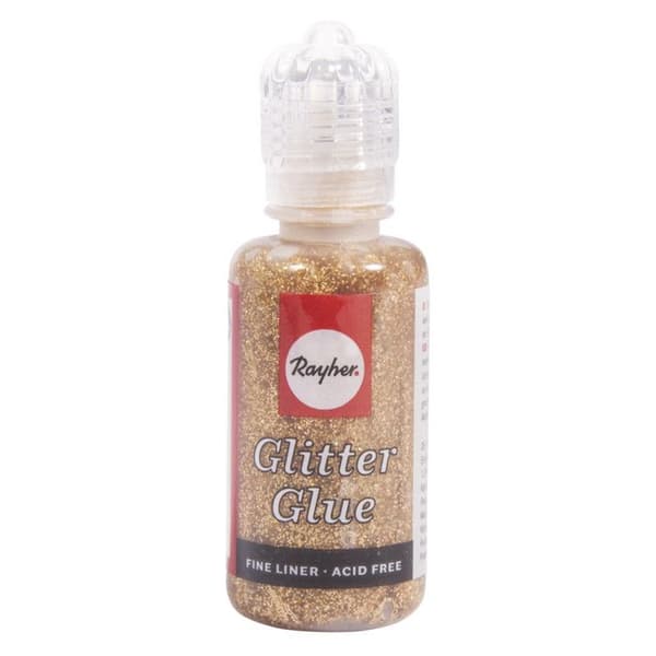 Holografiskt glitterlim - glänsande guld - 2...