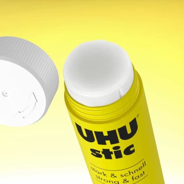 UHU Stic - Lim utan lösningsmedel, vit, 4-pack 21g stift