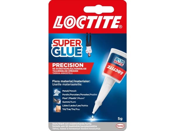 Loctite Superglue Prec. 5G Fl. Bk - (12 stk.)