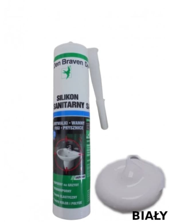 Den Braven Sanitær Silikone 280ml hvid 617000