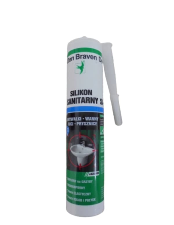 Den Braven Sanitær Silikone 280ml hvid 617000