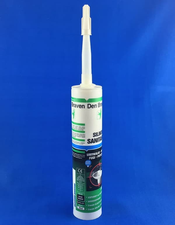 Den Braven Sanitær Silikone 280ml hvid 617000