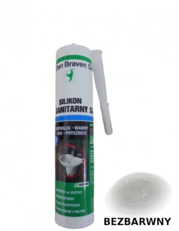 Den Braven Sanitär Silikon 280ml färglös 617010