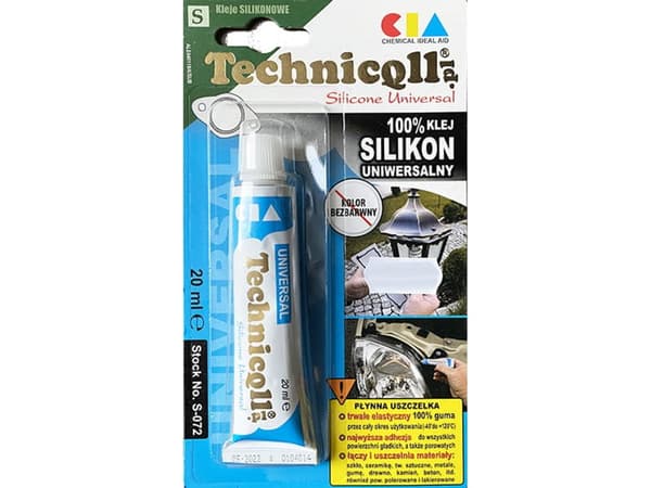 Universal silikon färglös 20ml Technicqll S-072