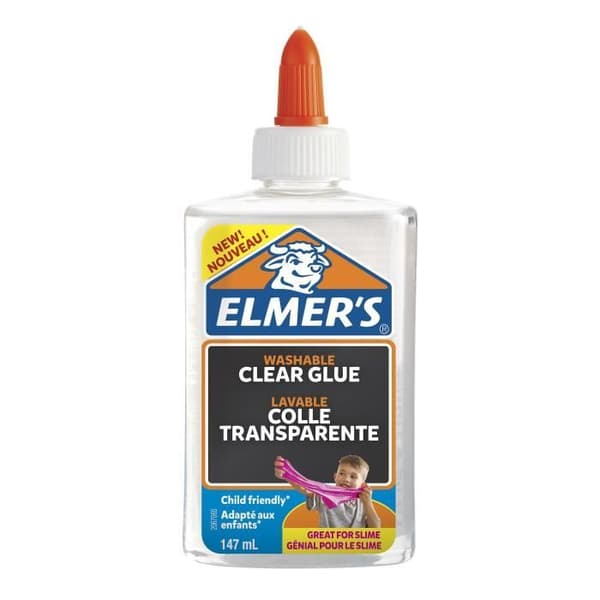 Elmers klara flytande lim, tvättbart och barnvänligt, för hantverk eller slem, 147 ml