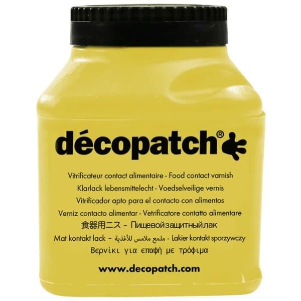 Livsmedelskontaktlack - DECOPATCH - 180 ml - Skydd av dekorationselement - Blandad användning - Säker
