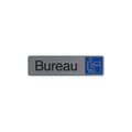 Miniatyrbild 1 av 4: Skyltplatta - Exacompta - 67154E - Självhäftande - Borstad aluminium - 16,5 x 4,4 cm