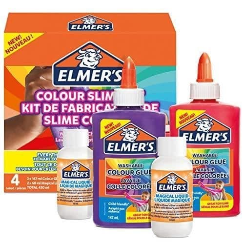 Slime kit - ELMER'S - Färgglad - Ljusa färger - Inkluderar magisk vätska - Lätt att använda
