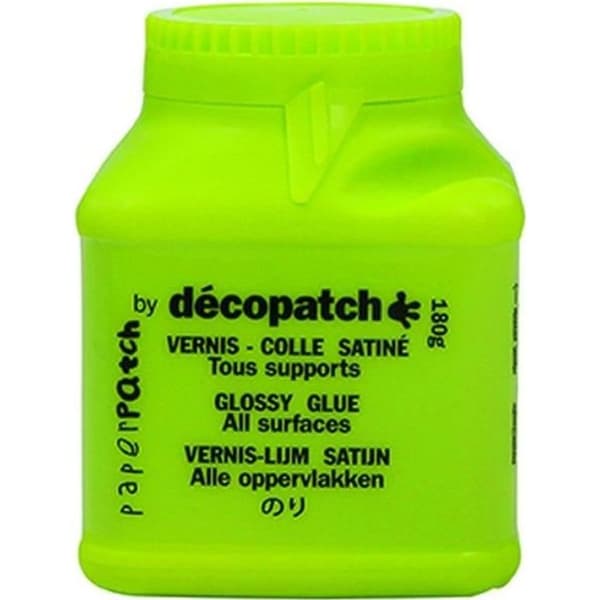 Paperpatch Lim DECOPATCH - Limlack för papper - 180g - Transparent - Vattentålig