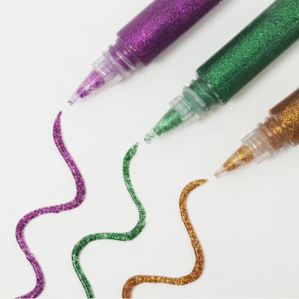 Glitterlim - Lefranc et Bourgeois - Set med 6 tuber - 5 ml - Variation av färger - Lätt att applicera