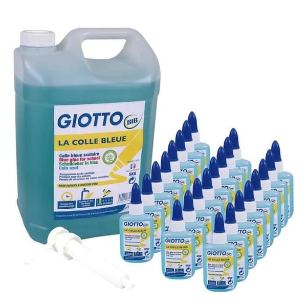 Blue Glue School Pack 5L, 24 flaskor och 1 pump