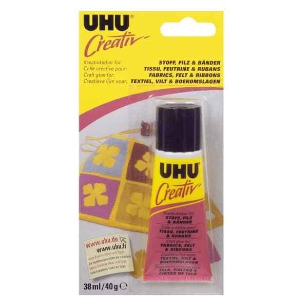 UHU Creativ' Tyg, Filt &amp; Band 38ml