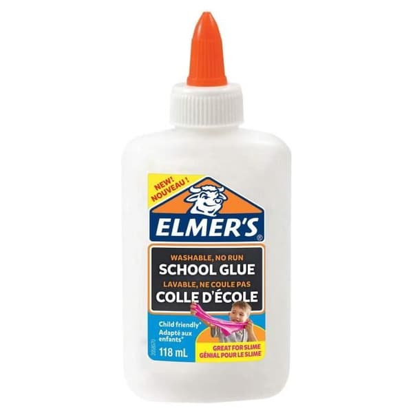 Elmers vita flytande lim, tvättbart och barnvänligt, för hantverk eller slem, 118 ml
