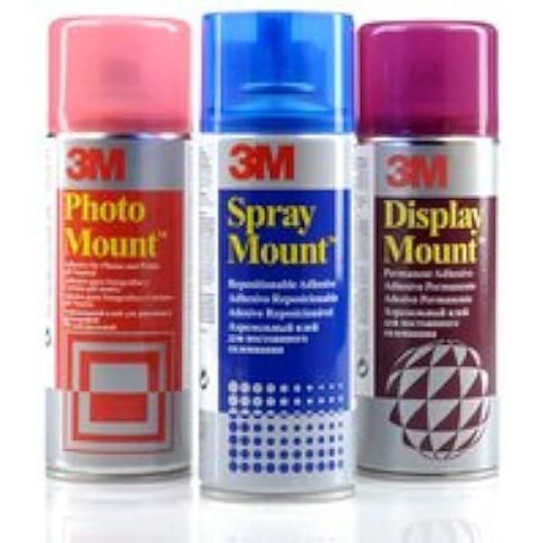 Spraylim - 3M - Photomount - 400 burkar - pH neutral - UV-beständig