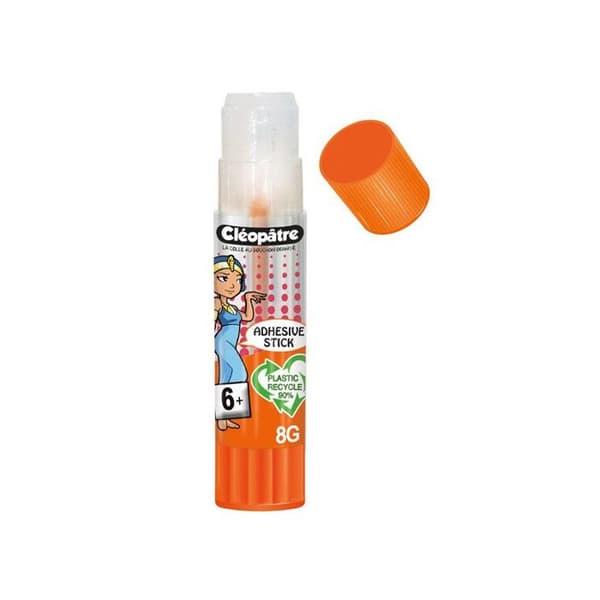Kartong med 12 TRANSPARENTA limstift Cléostick Adhesive i 8 gr