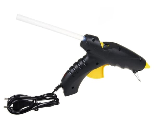 Libox Pistolet do klejenia 200W ( KLEJARKA) LB0069, Elektrisk limpistol, Sort, Oransje, Plast, Keramisk, Kork, Lær, Plast, Polystyren (PS), Gummi, Tr