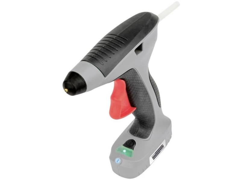 Brüder Mannesmann Batteridrevet limpistol inkl. batteri lampe 7 mm