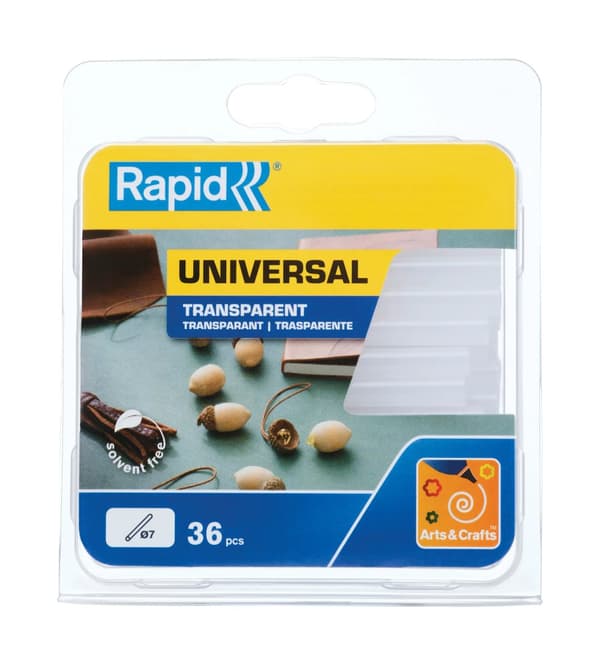 Limstænger til limpistol Rapid EG Point 125g 7mm - (36 stk.)