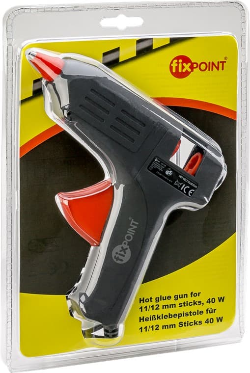 Varmlimningspistol för 11 - 12 mm limstift, 20 W, inkl. 2 limstift