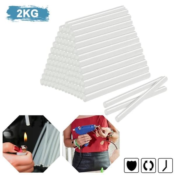 XMTECH Limstavar för Limpyssel - Transparent - 11 mm x 200 mm - Höghållfast Lim