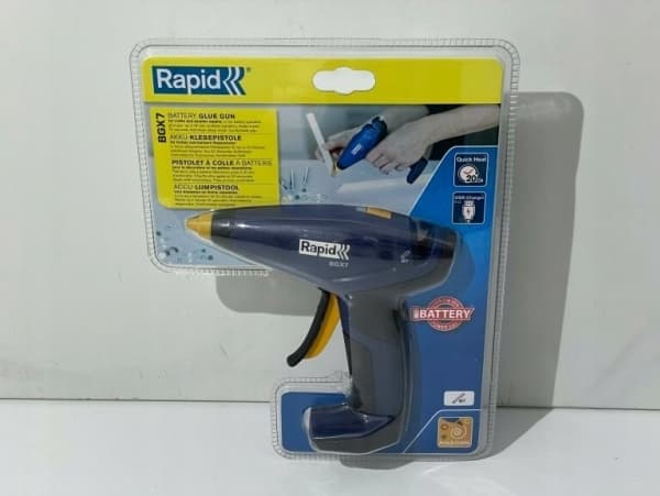 Rapid BGX7, Elektrisk limpistol, Svart, Blå, Plastikk, 150 g/min, 7 mm, 0,33 min