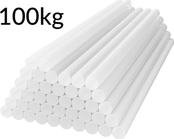 Puhallus 14-262# liimapistoolin patruunat paksu 11/250mm kirkas 100kg