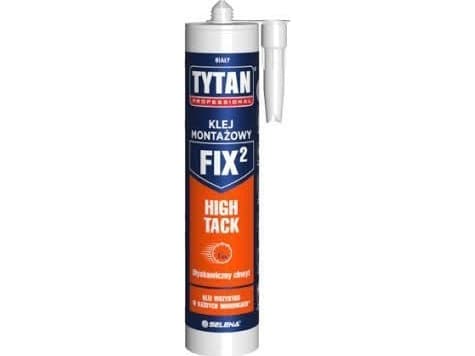 Pistolet do kleju Tytan KLEJ MONTAŻOWY FIX2 HIGH TACK BIAŁY 290ML (1 SZT)