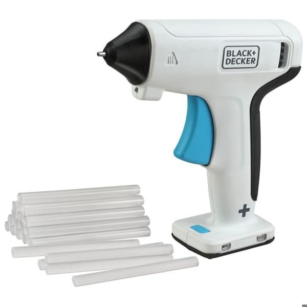 BLACK+DECKER Sladdlös limpistol 3,6V - BCGL115-XJ - Med 20 limstift