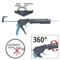 Miniatyrbild 3 av 4: Mekanisk patronpistol för spackel, silikon, murbruk, lim, akryl - wolfcraft 4358000