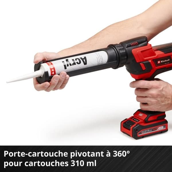 Einhell Trådlös tätpistol TE-SG 18/10 Li-Solo Power X-Change (18V, för patroner 310ml) Levereras utan batteri eller laddare