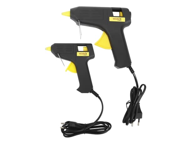 WORK It® limpistolsæt, 10 W og 50 W med 2×10 limstifter