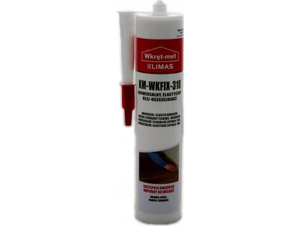 KM-WKFIX-310 TETNINGSMETTE KLIMPATRIDGE 290 ml HVIT SKRUE-MET KLIMAS