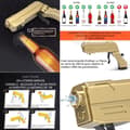 Miniatyrbild 3 av 4: INN Champagne Gun Alloy Justerbar Beer Ejector Gold Beer Water Gun Lämplig för barfester