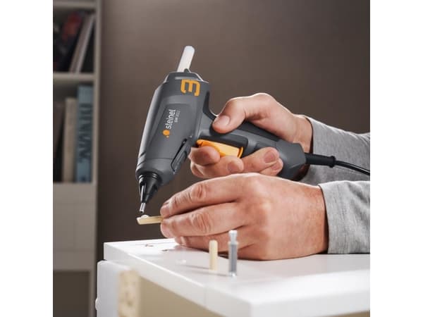 STEINEL Gluematic 3011 Koffer Klebepistole, Elektrisk limpistol, Grå, Oransje, Fotoark kartong, Keramisk, Glass, Lær, Plast, Gummi, Tre, 16 g/min, 1,