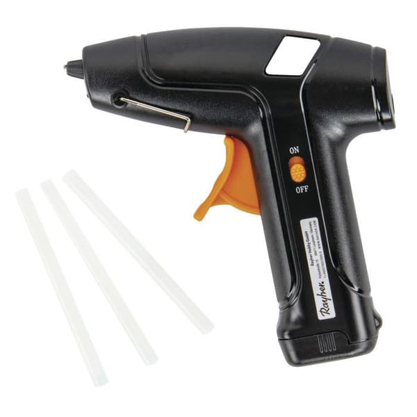 Limmpistol, batteridriven, 13x14cm, låg temperatur, box - bli. 1 st