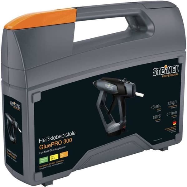 Limpistol - STEINEL - GluePRO 300 - Kabelansluten - Elektrisk - Batteri ingår