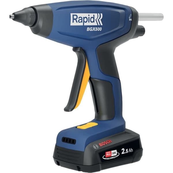 18 V 900 g/h akkuliimapistooli - RAPID - BGX500 - Laukku + 2,5 Ah akku + laturi