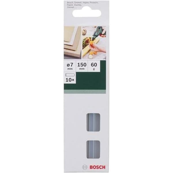 BOSCH Paket med 10 limstift 7 mm x 150 mm transparenta