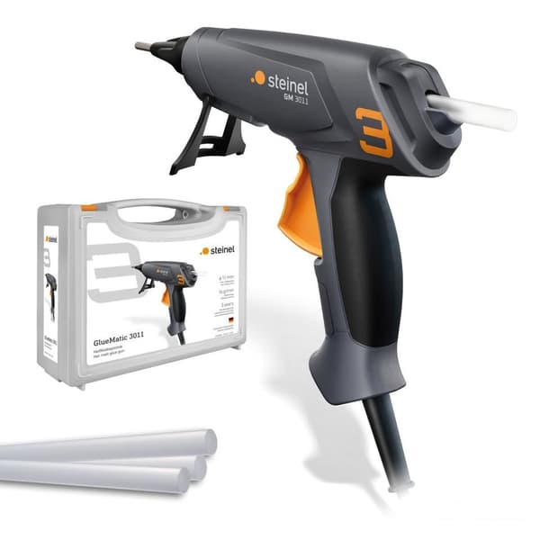 STEINEL Gluematic 3011 Koffer Klebepistole Limpistol Grå, Orange 45 W