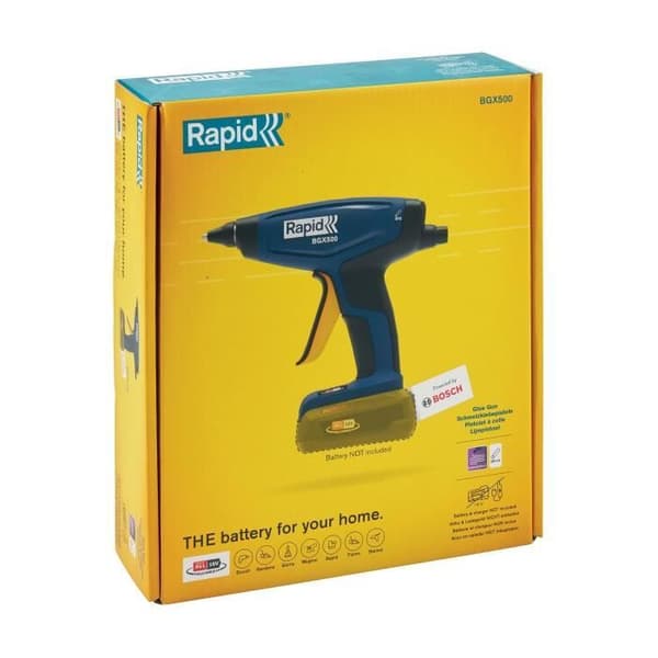 18V 900g/h batteridriven limpistol - RAPID - BGX500 - Låda utan batteri